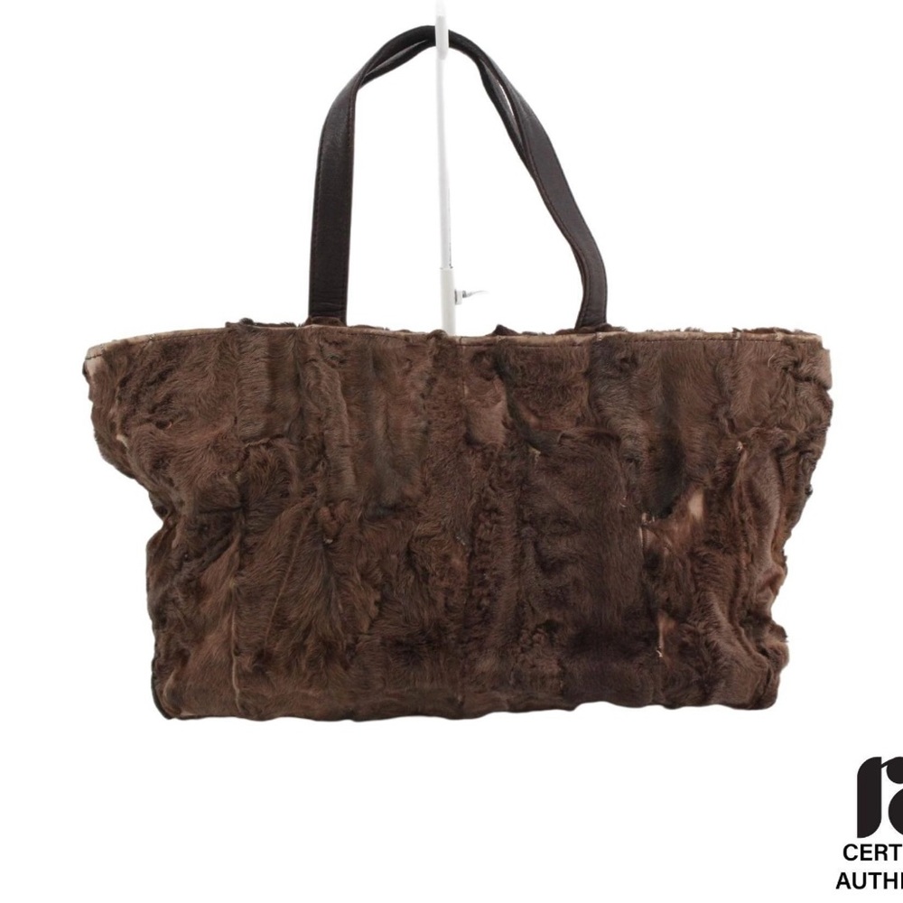 Loewe Brown Fur Tote Bag